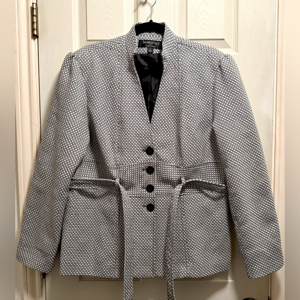 Signature by Larry Levine Patterned Blazer